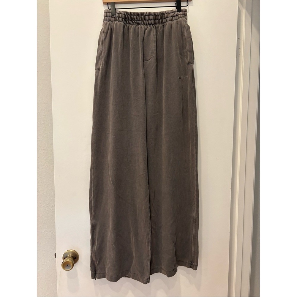 retro MasonPrince Wide-Leg Elastic Waist Pull On Sweatpant zipper Streetwear Sz1